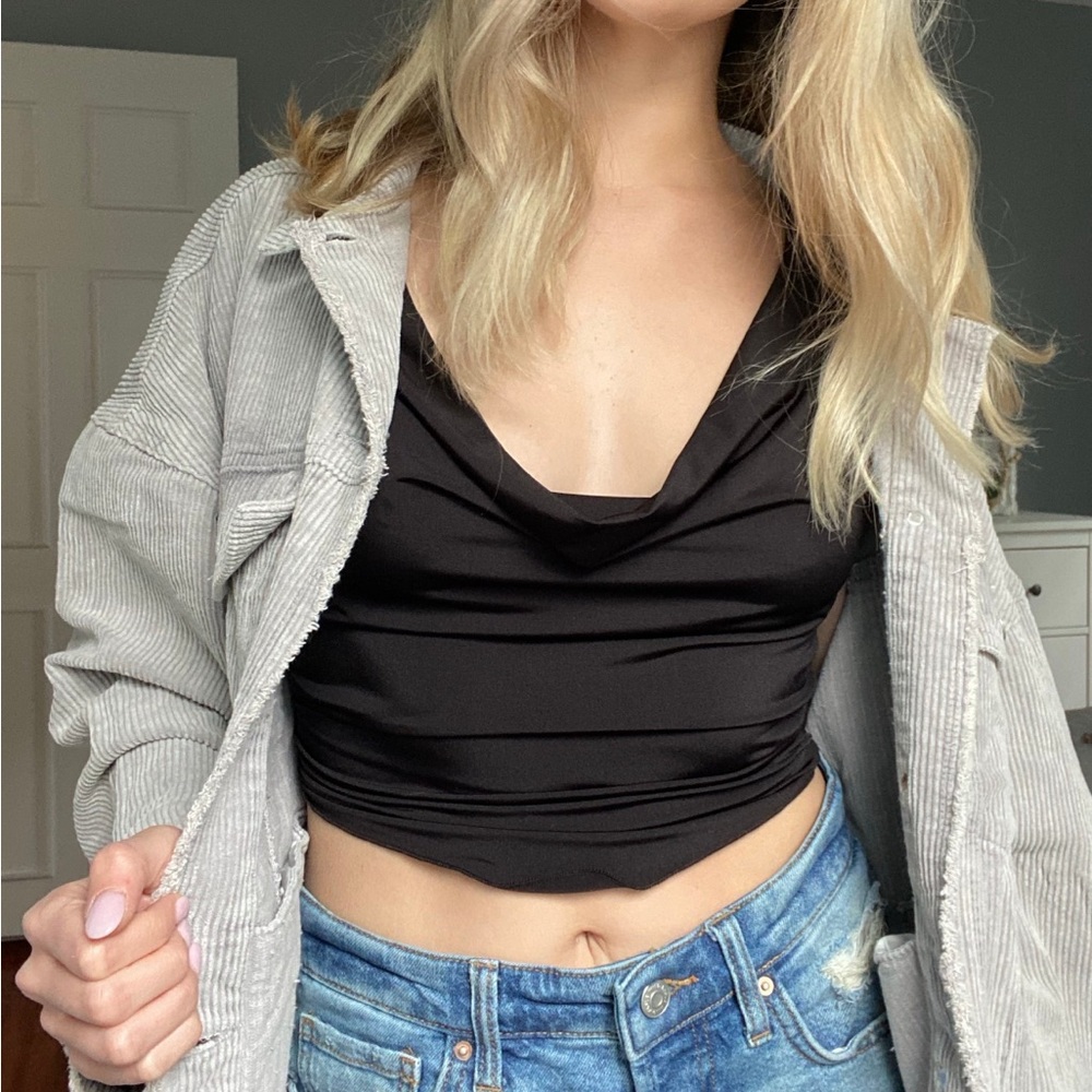 Cowl Neck Crop